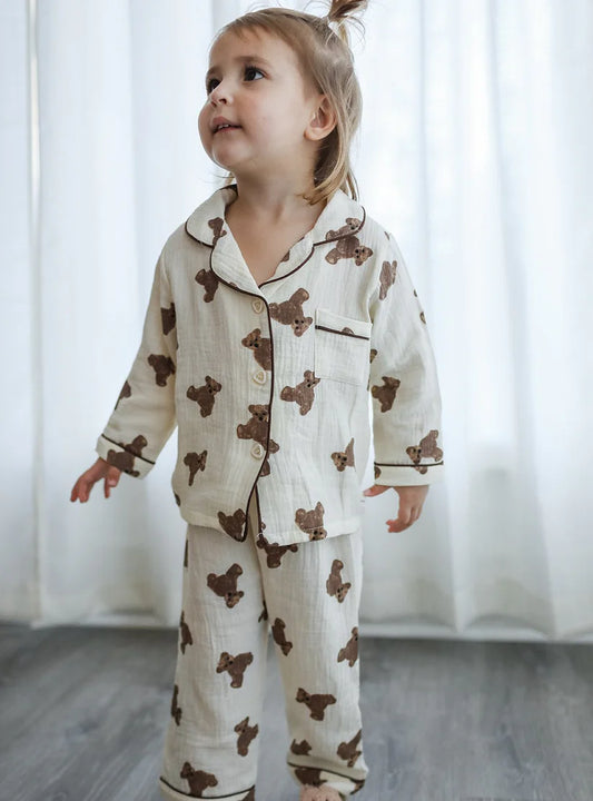 Teddy Pajama Long Set