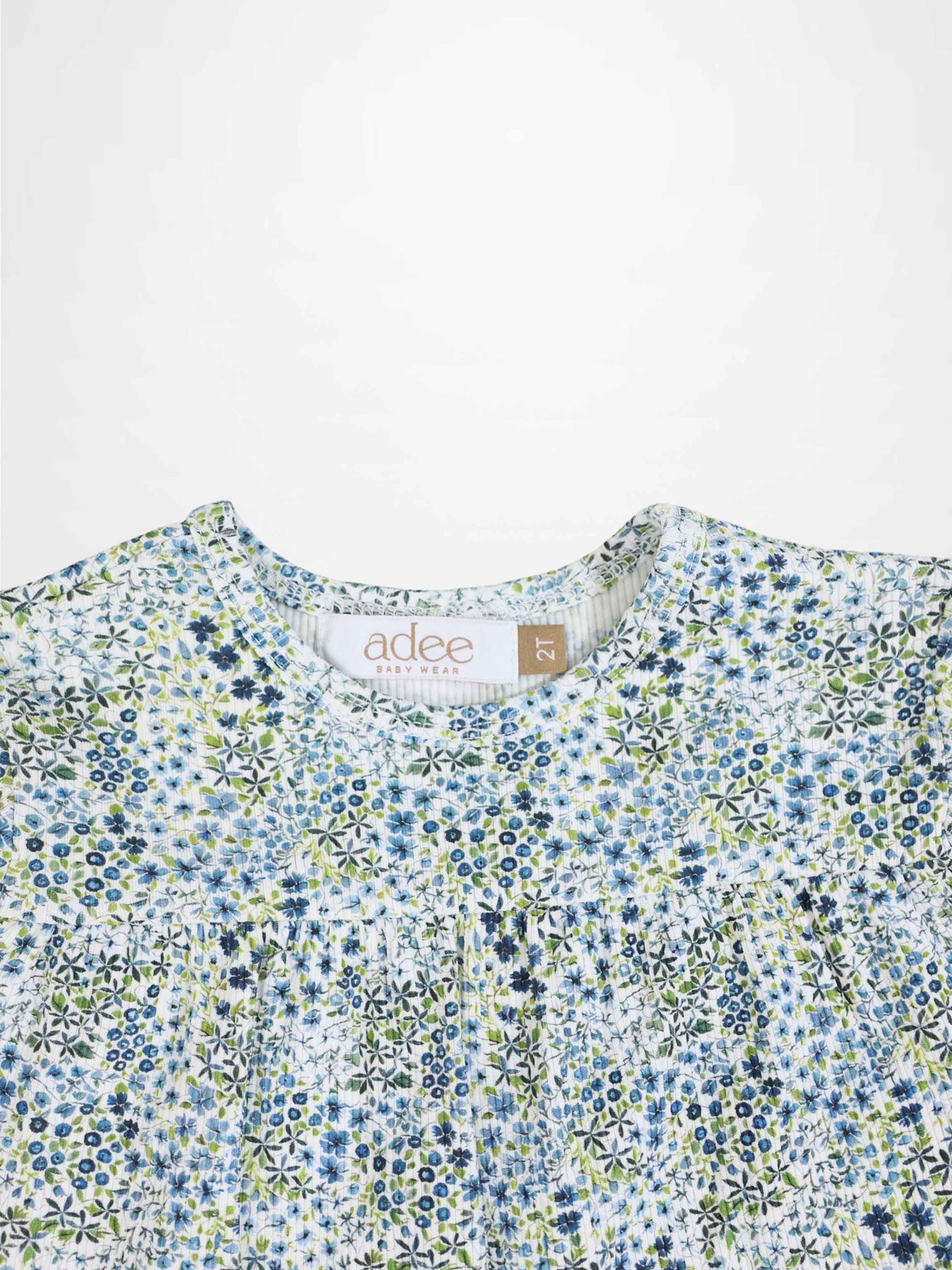 Blue Floral Robe - Short Sleeve
