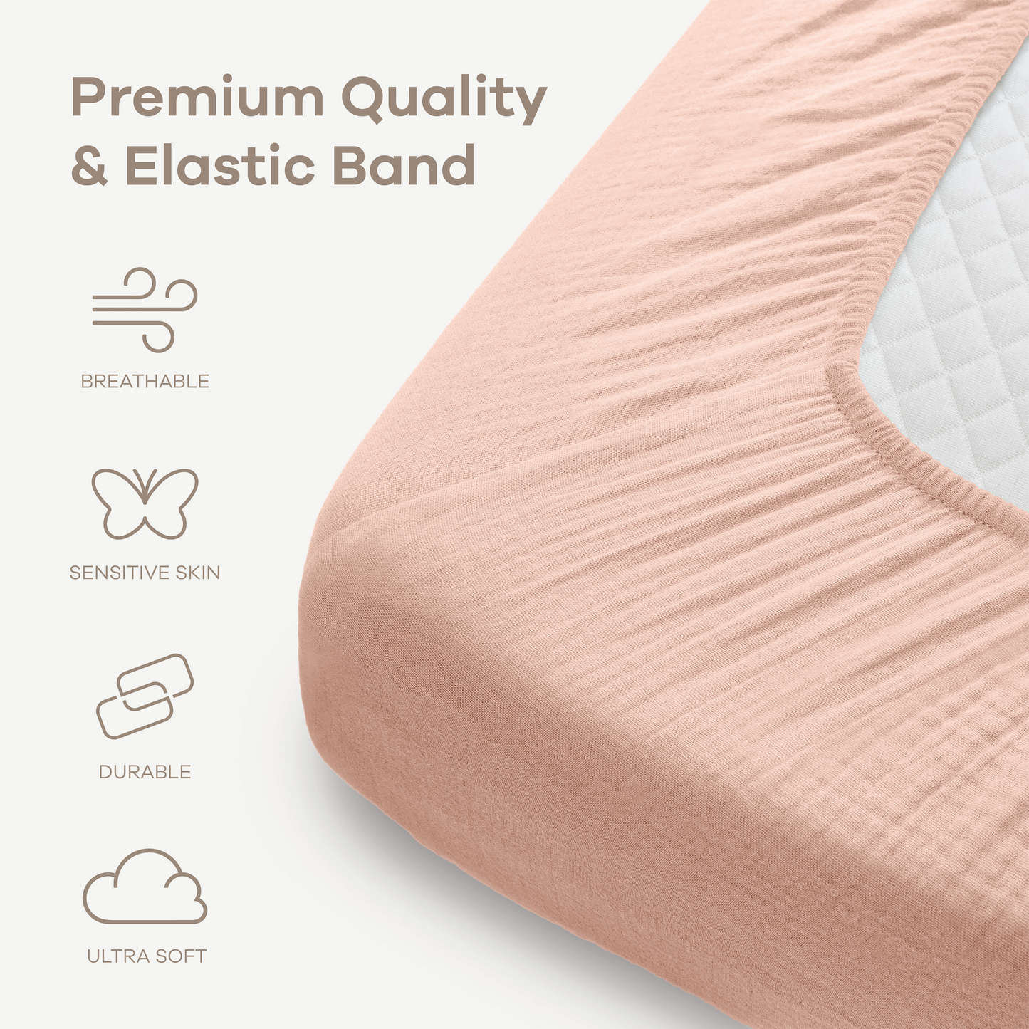 Muslin Fitted Crib Sheet