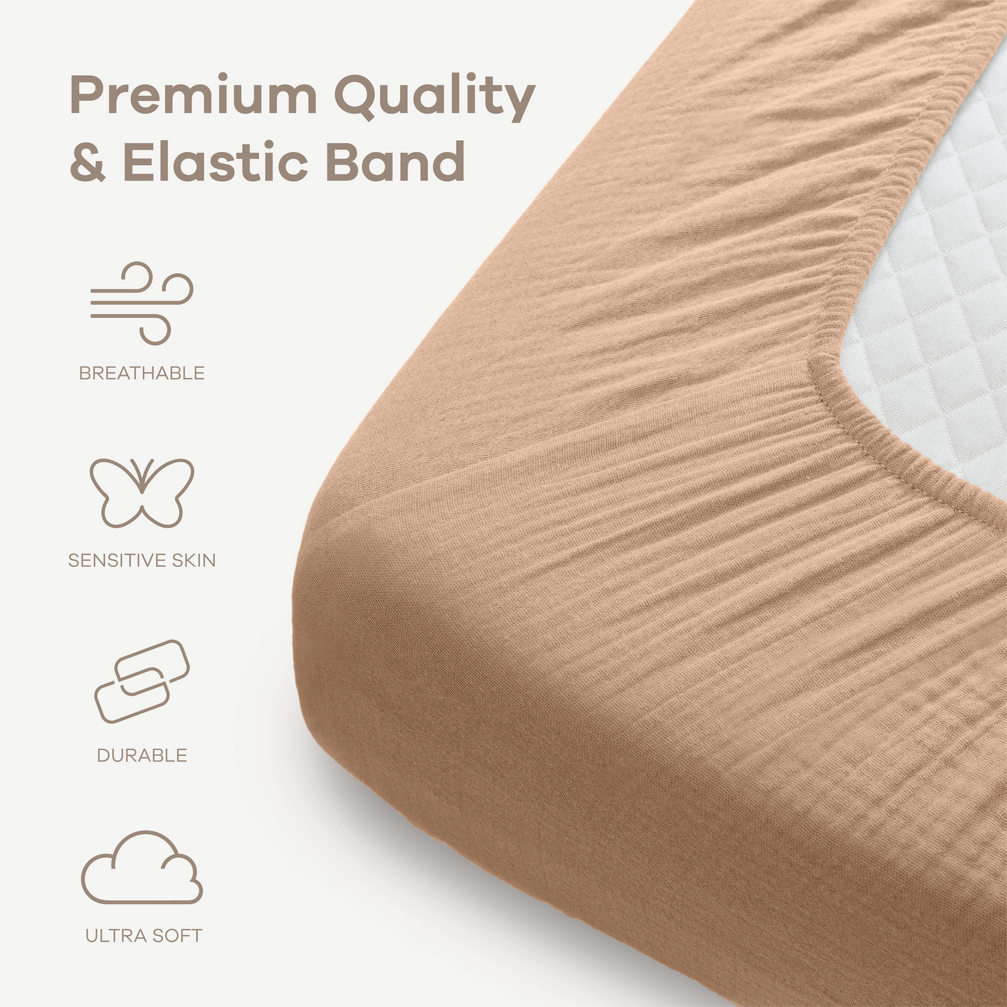 Muslin Fitted Crib Sheet