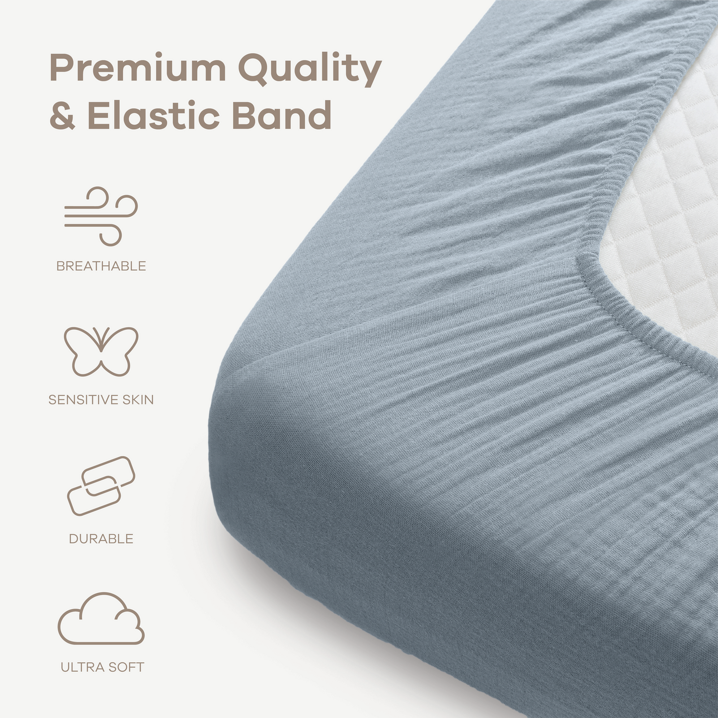 Muslin Fitted Crib Sheet