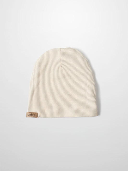 Mock Neck Beanie - Ivory