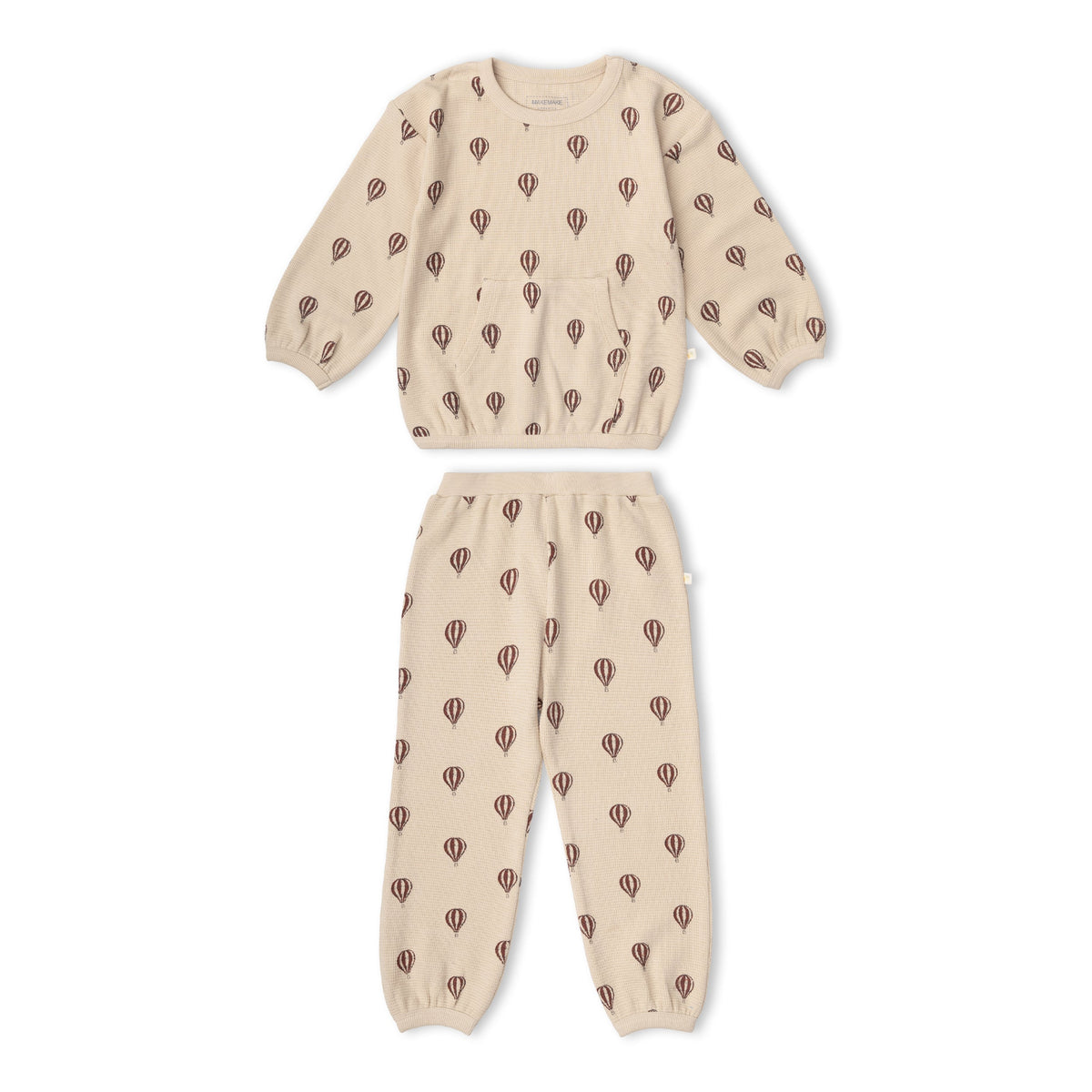 Organic Tee & Pant Slouch Set - Ballon Voyage