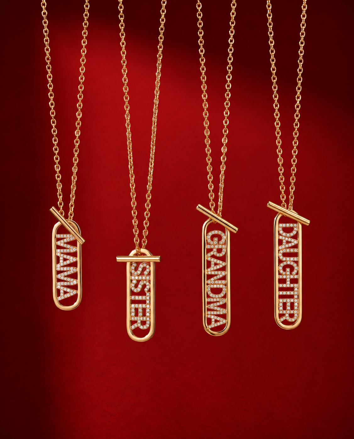 Mama Toggle Pendant Necklace
