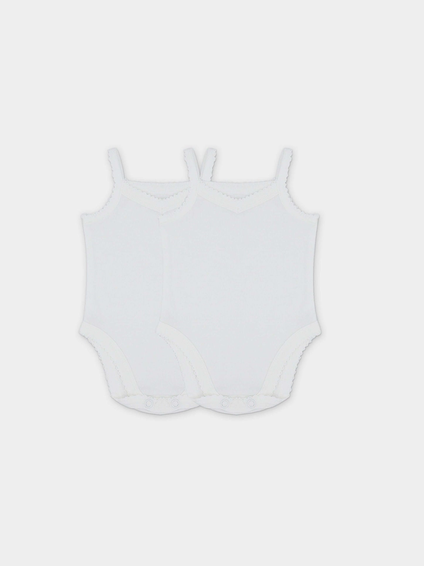 V-Neck Undershirt With Lace - 3 Pack
