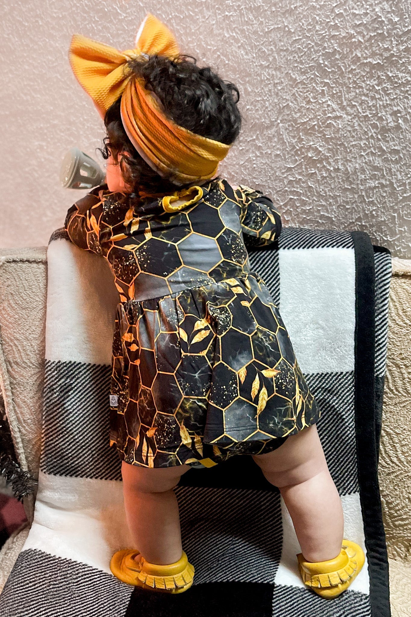 Midnight Honey | Baby & Toddler Bamboo Bodysuit Dress