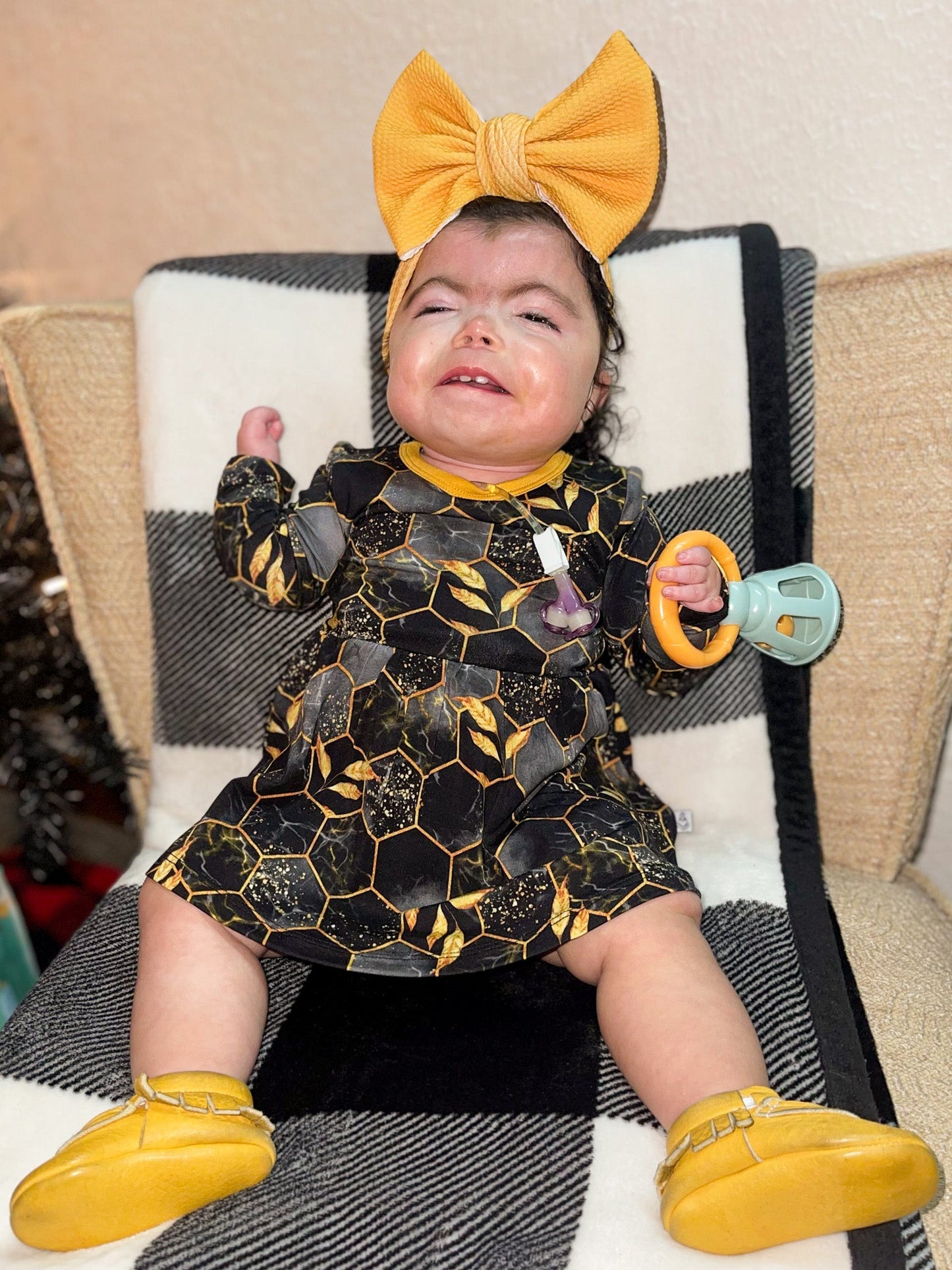 Midnight Honey | Baby & Toddler Bamboo Bodysuit Dress