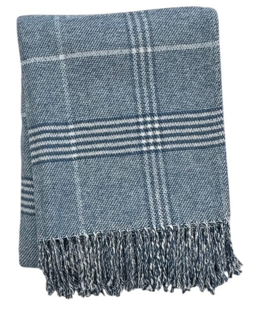 Windowpane Plaid Throw