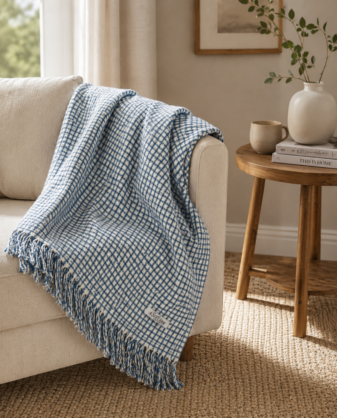 Small Check Pattern Throw