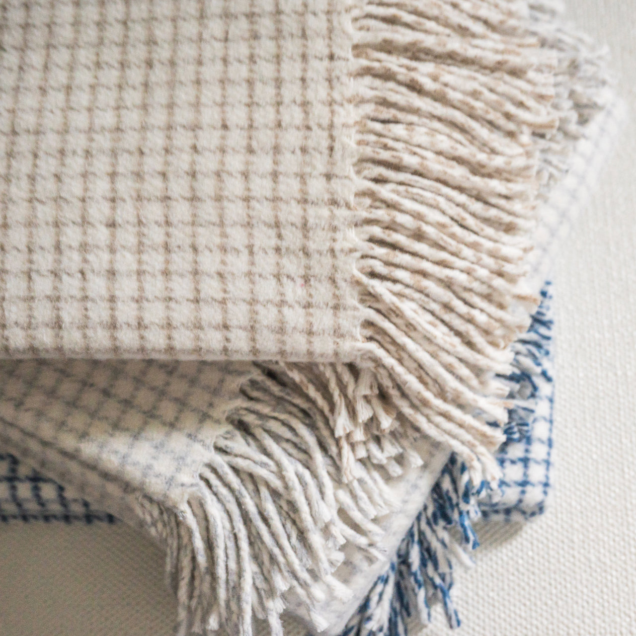 Small Check Pattern Throw