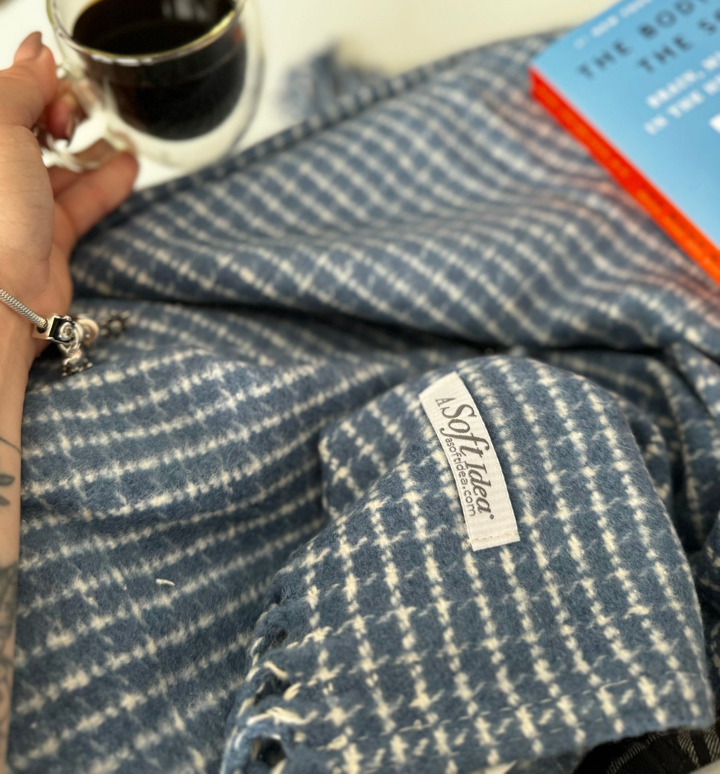 Small Check Pattern Throw