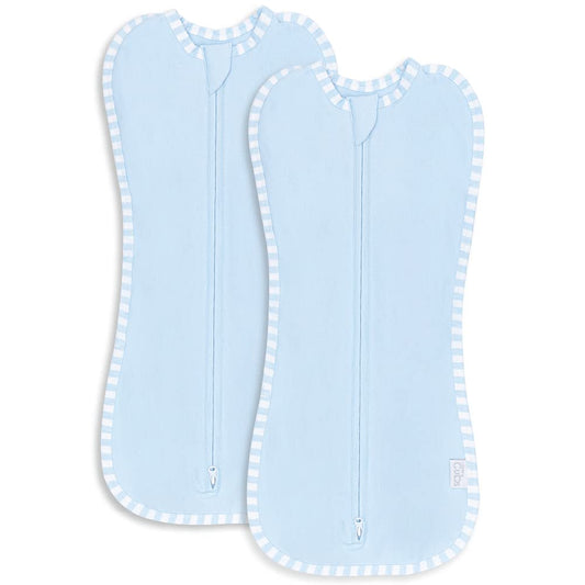 Easy Zipper Swaddle Blankets in Blue