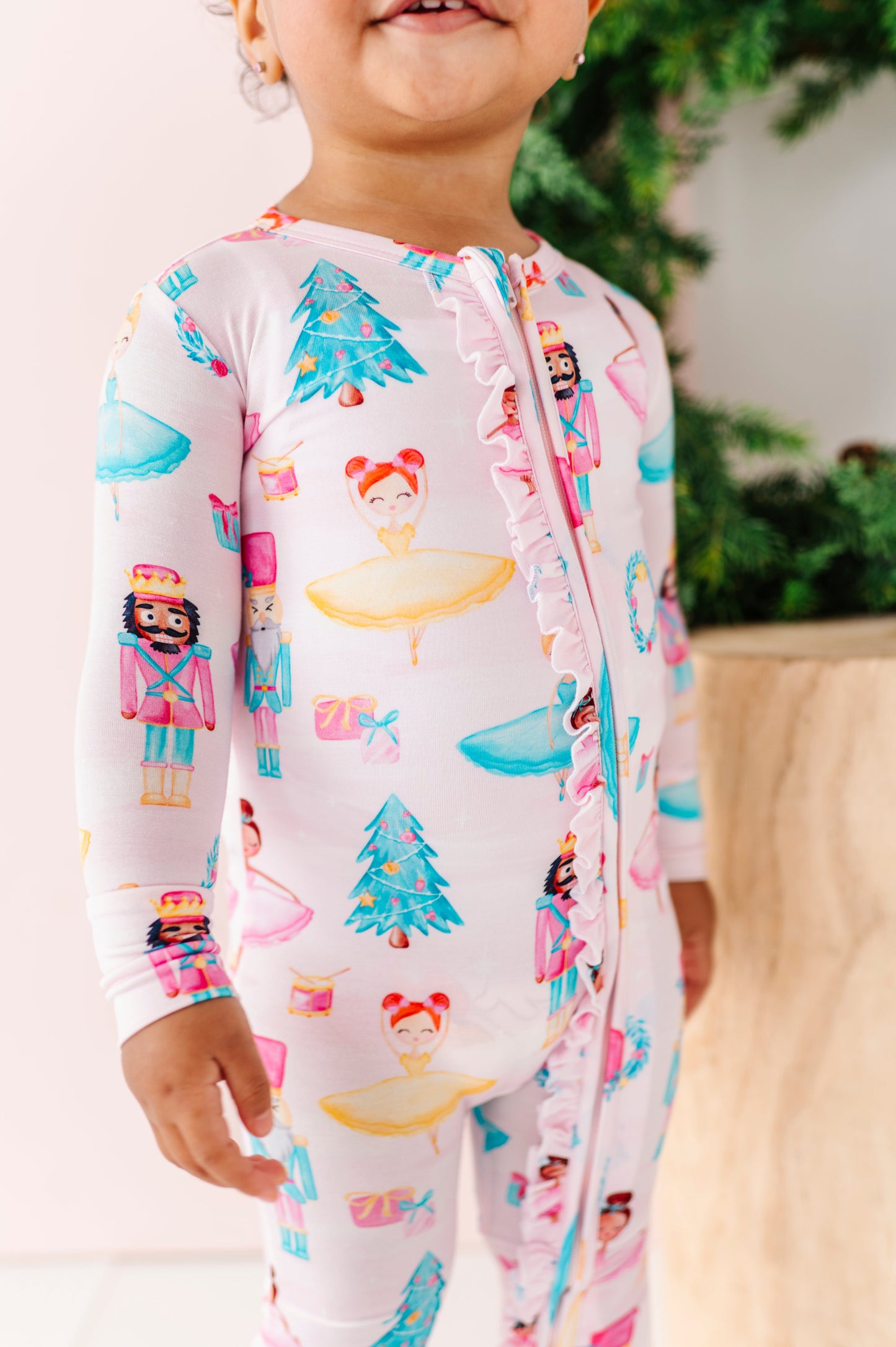 Sugarplum Ruffle Convertible Romper