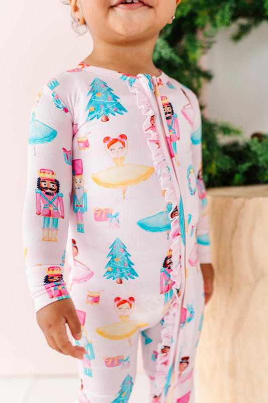 Sugarplum Ruffle Convertible Romper