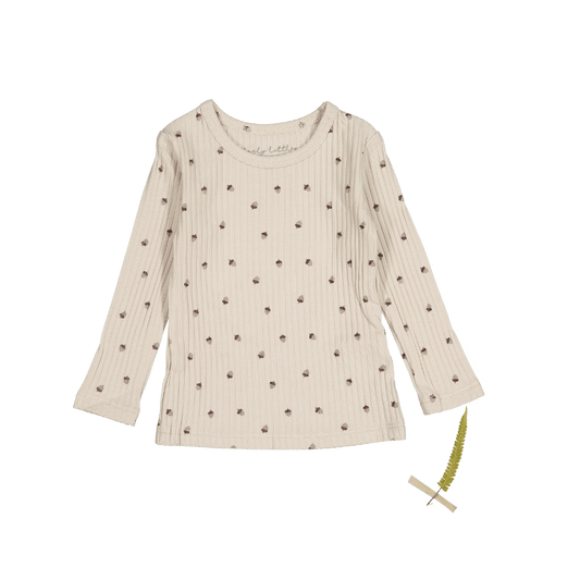 The Printed Long Sleeve Tee -  Acorn
