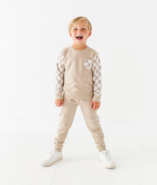 Oat Check Jogger Set