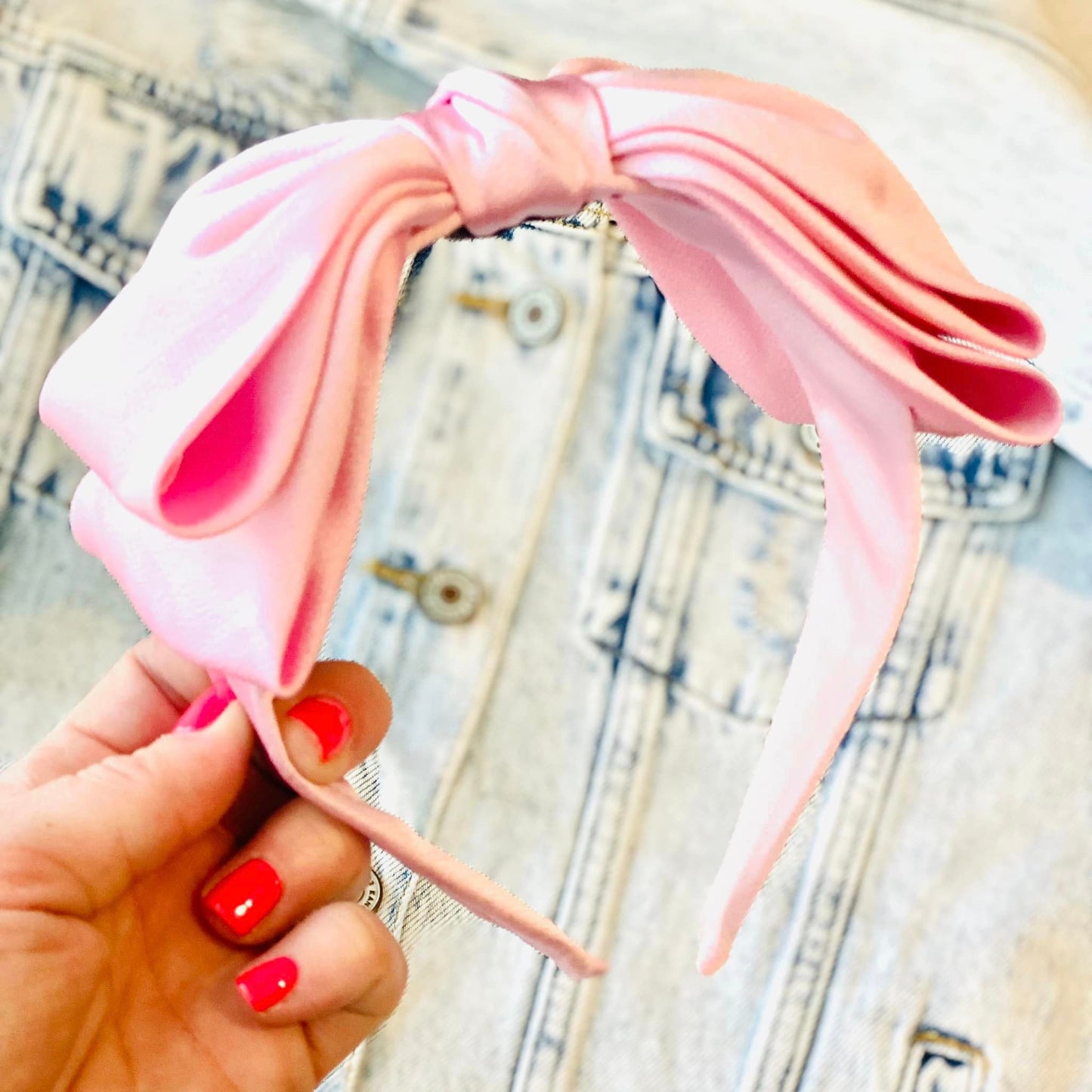 Satin Bow Headband