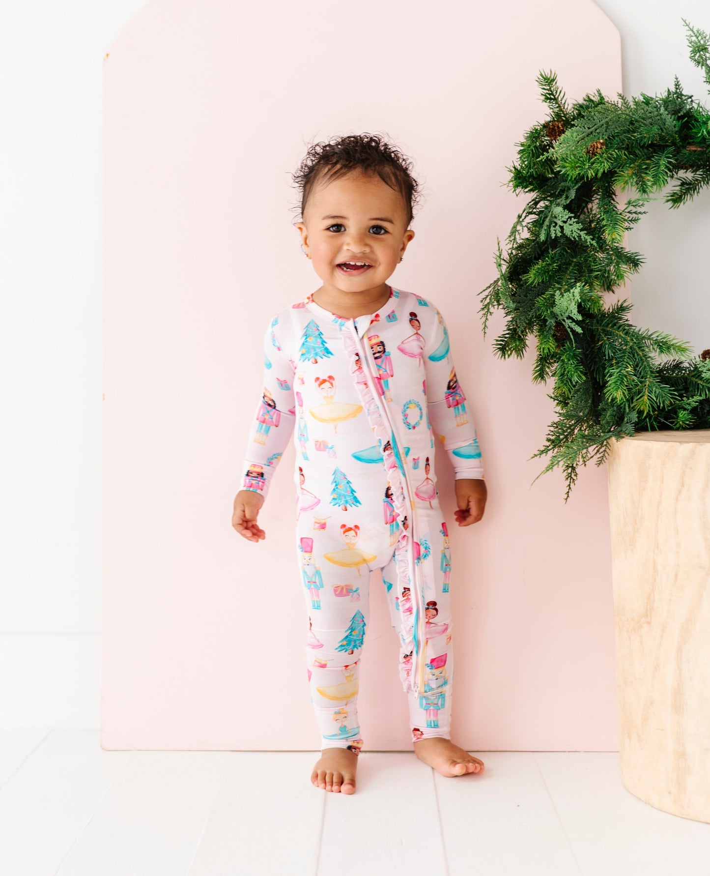 Sugarplum Ruffle Convertible Romper