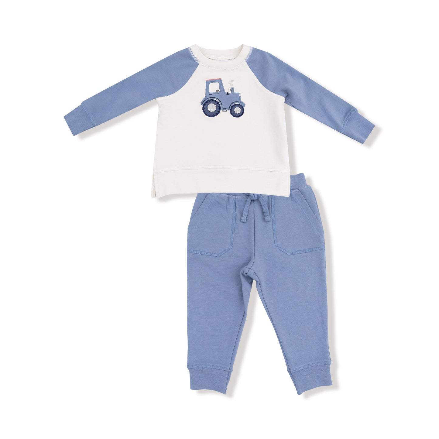 Mini Tractors - Raglan Sweatshirt and Jogger Set