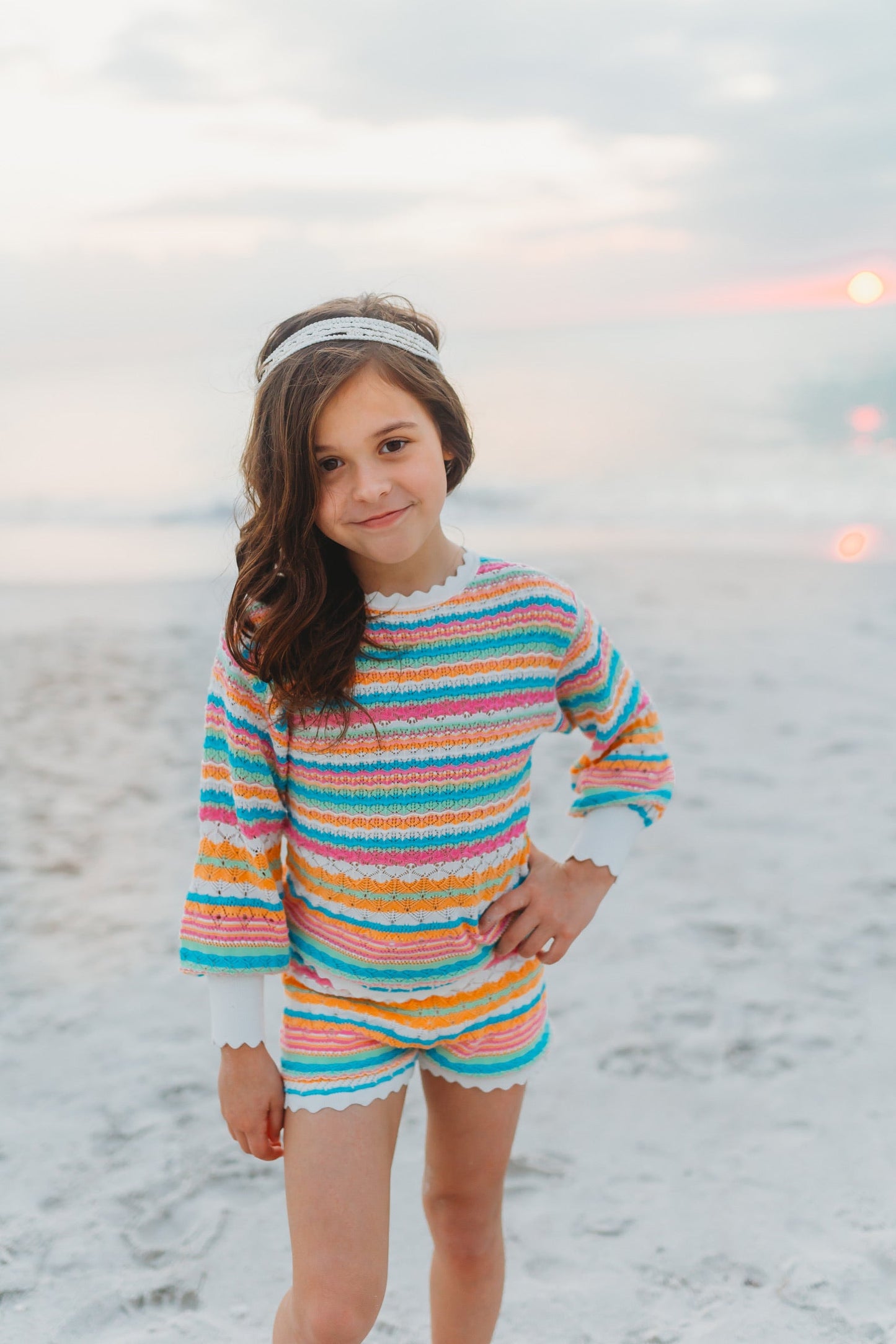 Retro Stripe Knit Sweater