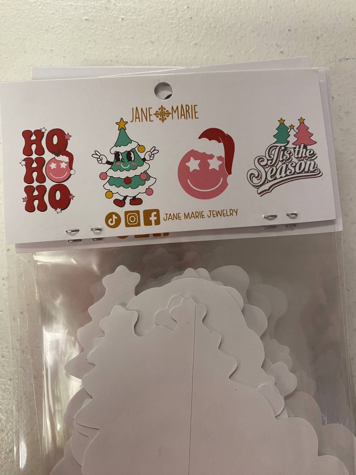 Jane Marie Retro Christmas Stickers – Ho Ho Ho Holiday Sticker Set of 4