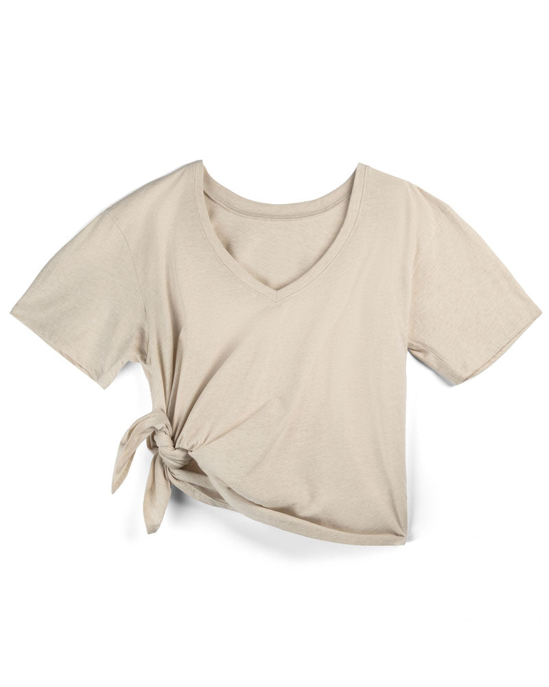 Everywhere Nursing & Maternity V-Neck Tee - The Neutrals