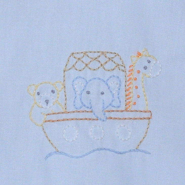 Noah's Ark Blue Diaper Set