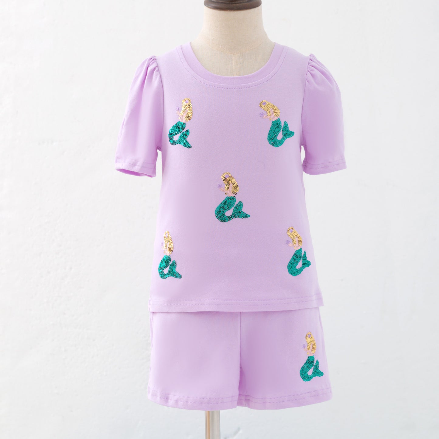 Mermaid Sequin Girls Set