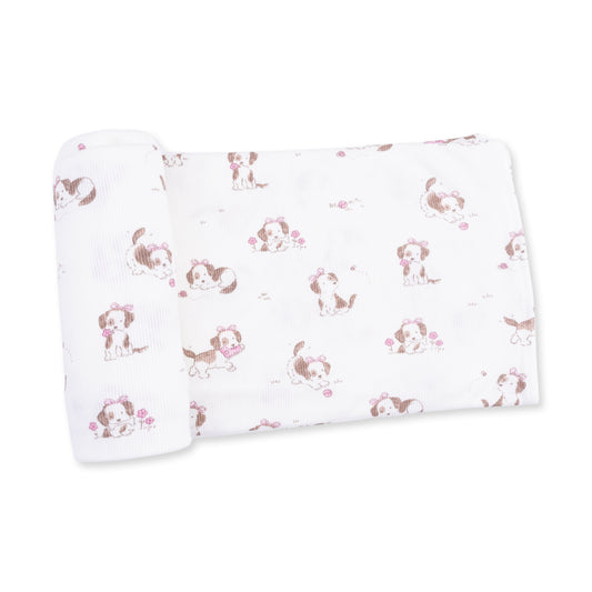 Explorer Puppy Pink - Swaddle Blanket