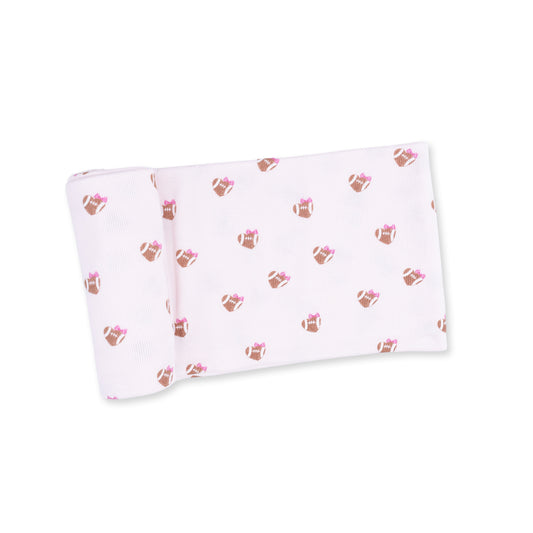 Mini Football Hearts - Swaddle Blanket