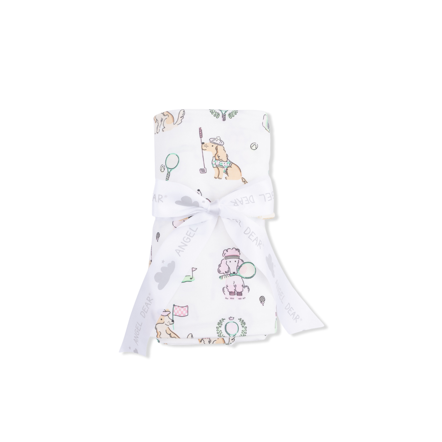 Country Club Dogs Pink - Swaddle Blanket