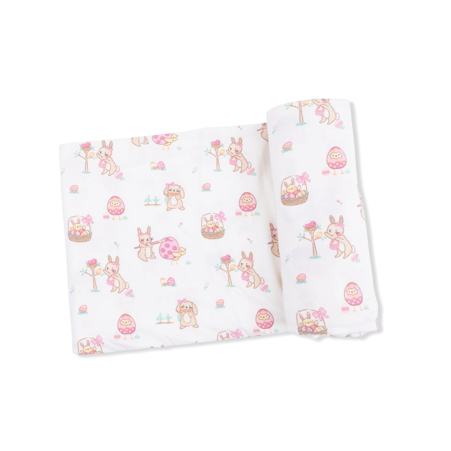 Easter Egg Hunt Pink - Swaddle Blanket