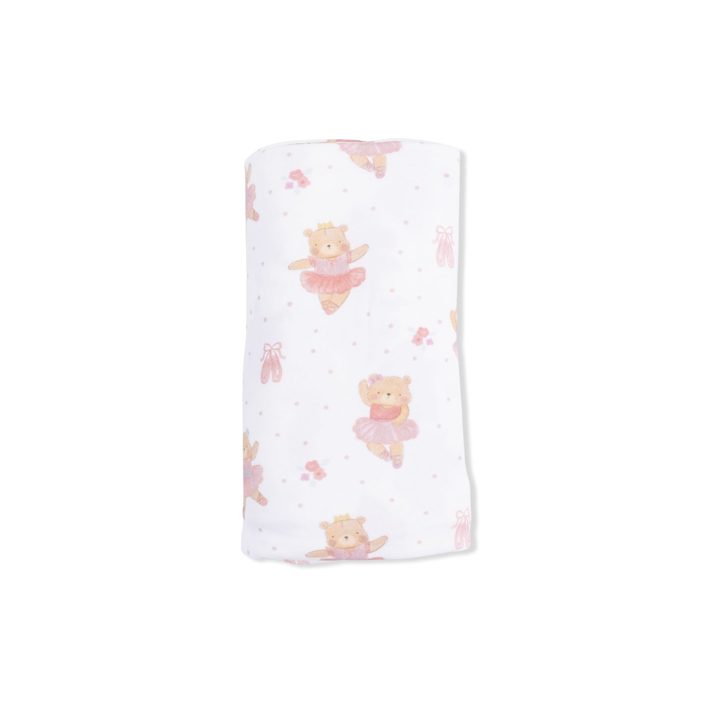 Teddy Bear Ballerina - Swaddle Blanket