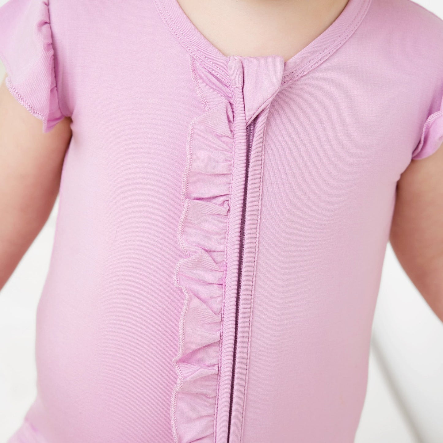 Lavender Haze Ruffle Zippy Romper