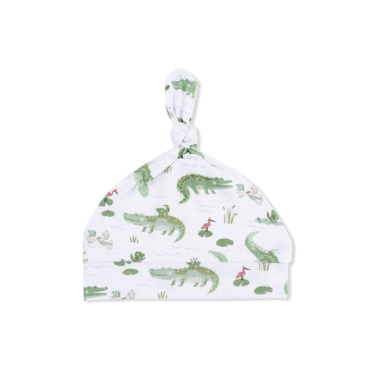 Crayon Alligators - Knotted Hat