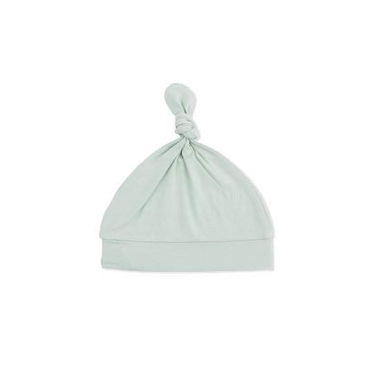 Solid Milky Green - Knotted Hat