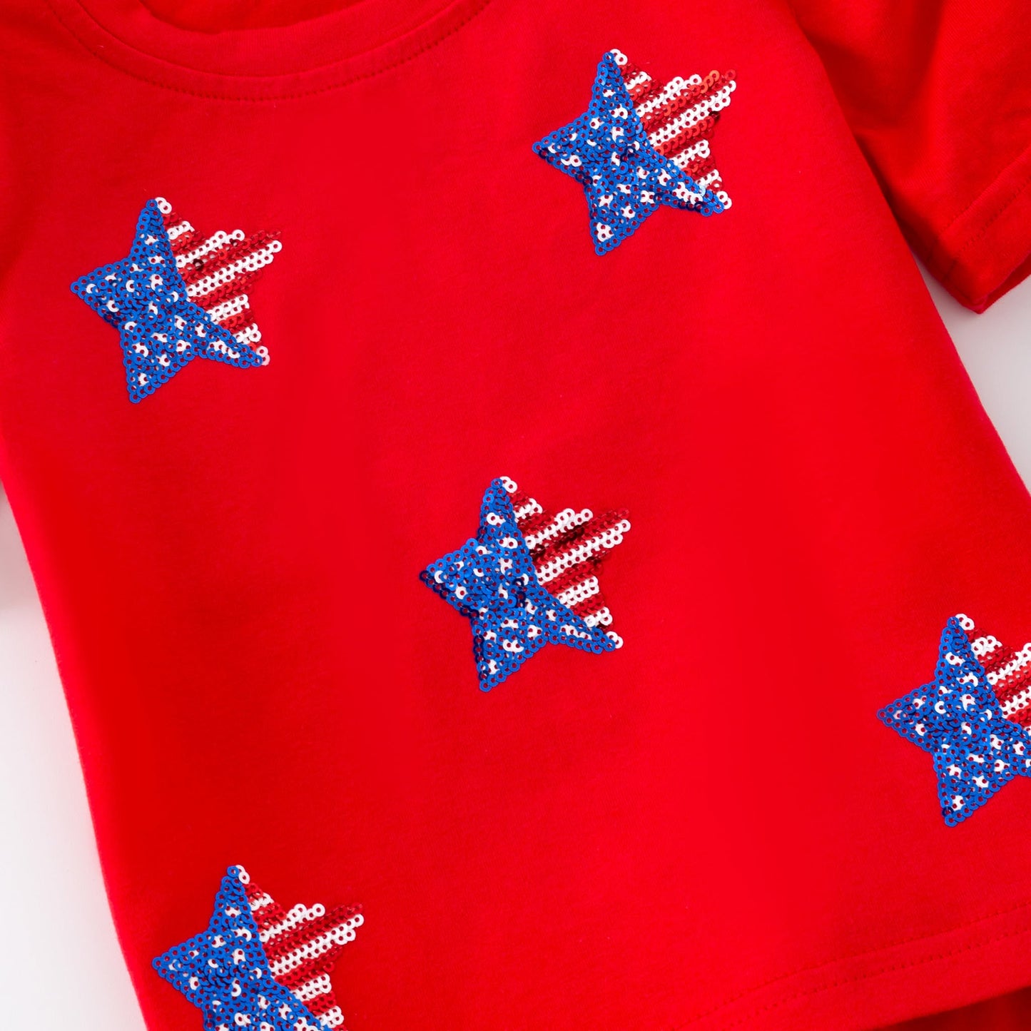 American Star Sequin Girls Set