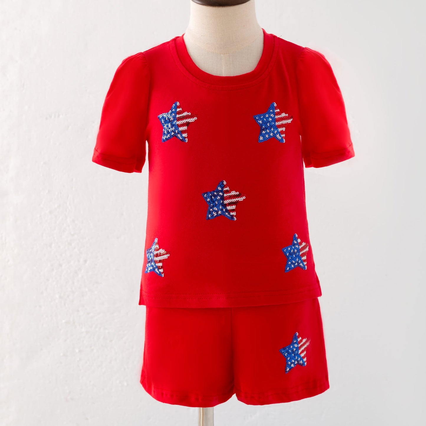 American Star Sequin Girls Set