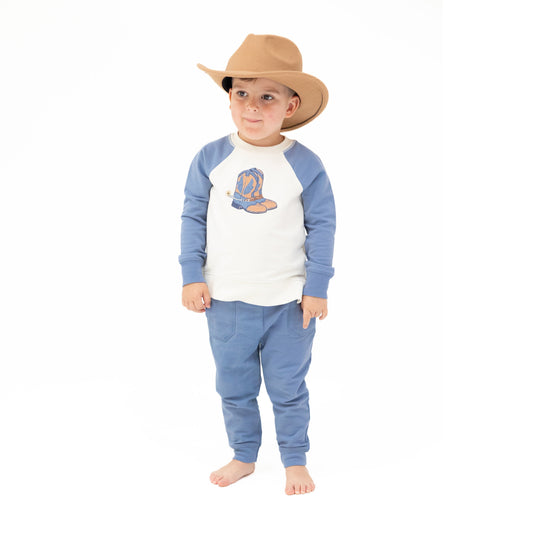 Raglan Sweatshirt and Jogger French Terry Set