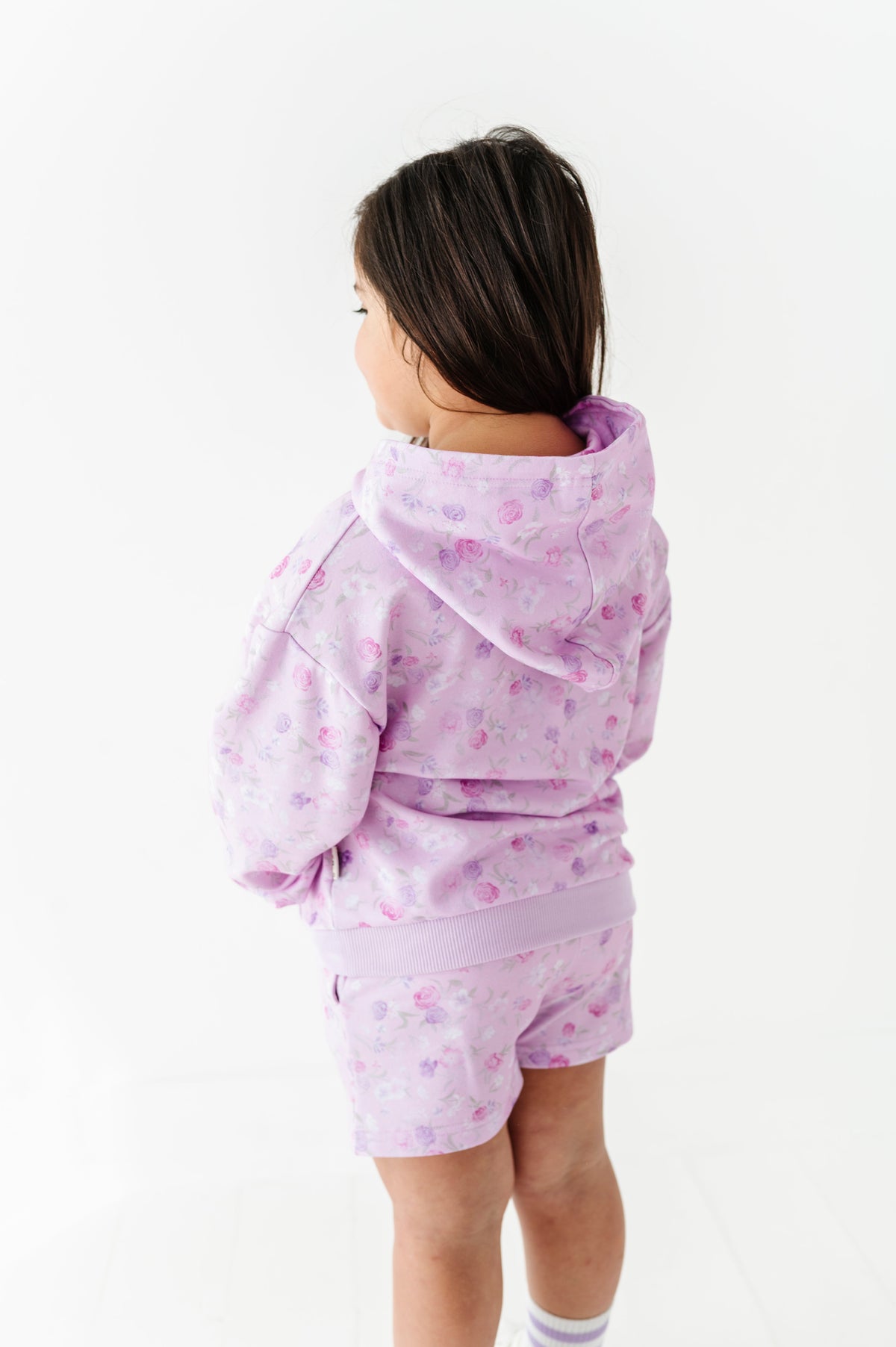 Lilac Petals Kids Hooded Sweatshirt