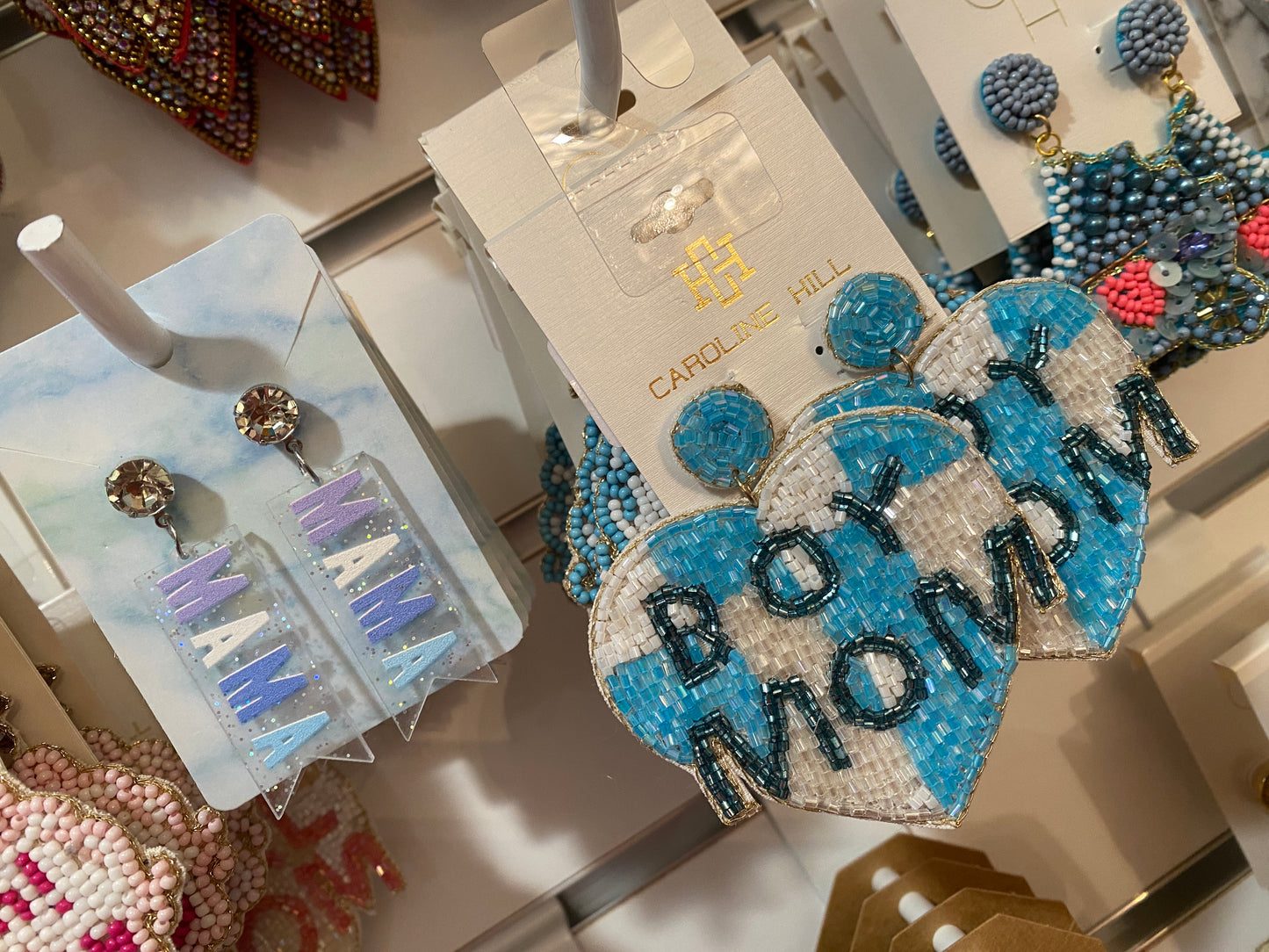 Mom Heart Earrings