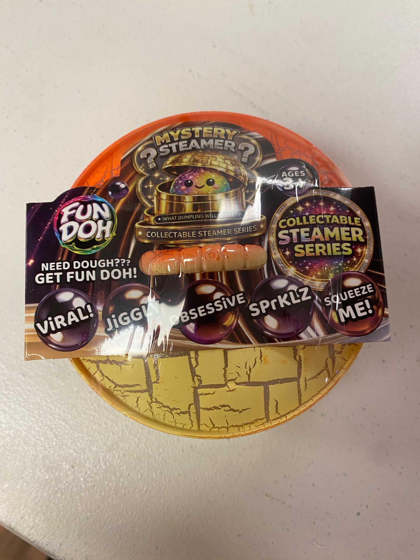 Fun Doh Mystery Dumpling Squishy | Ultra Rare Collectible Sensory Fidget Toy