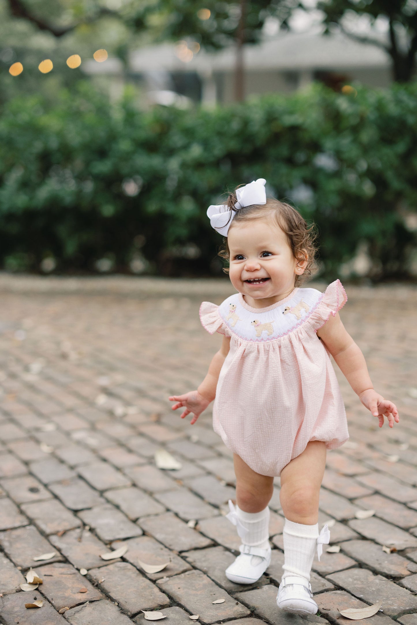 Who Let the Dogs Out Smocked Girl Bubble