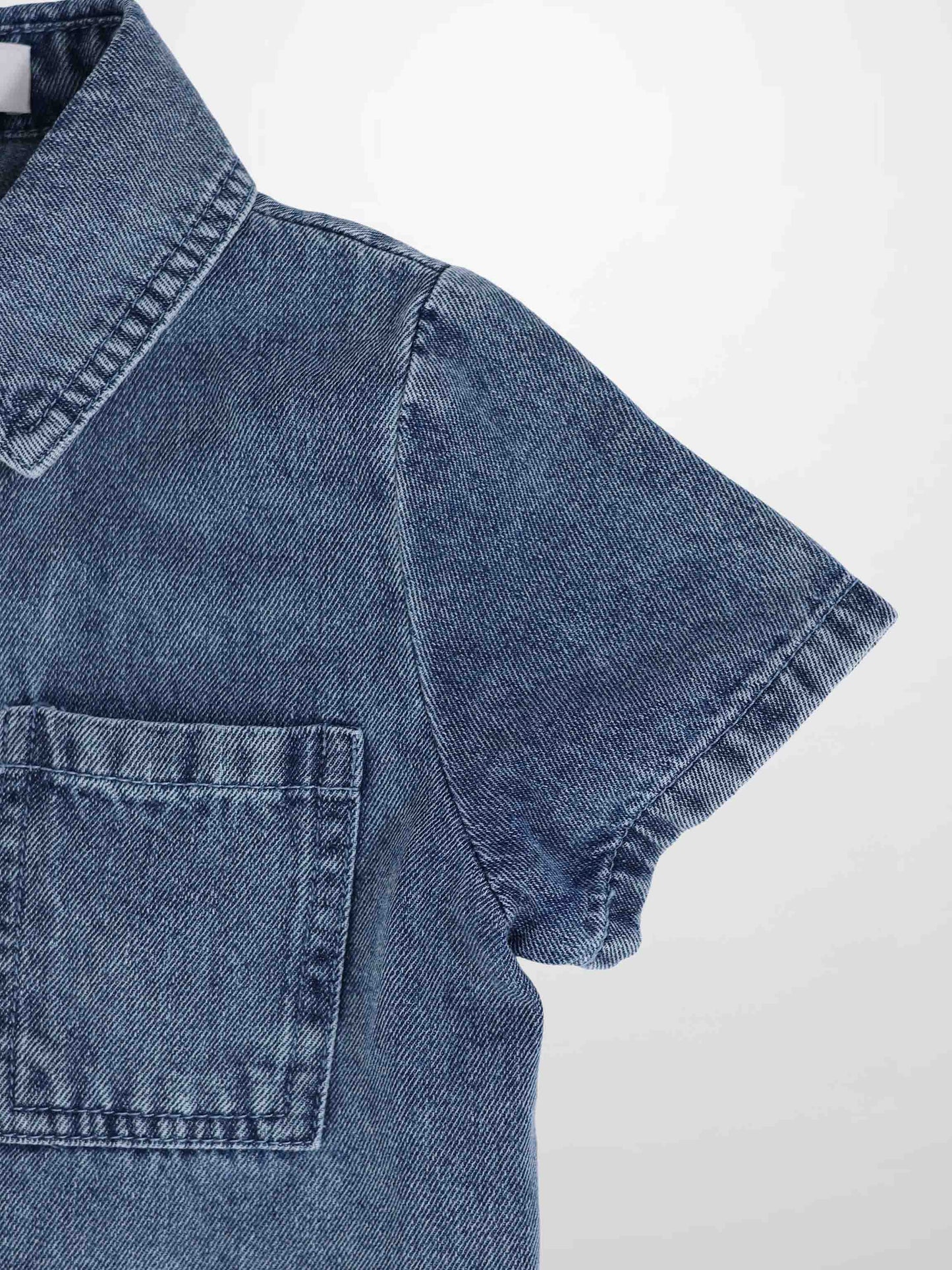Blue Denim Button Down Shirt