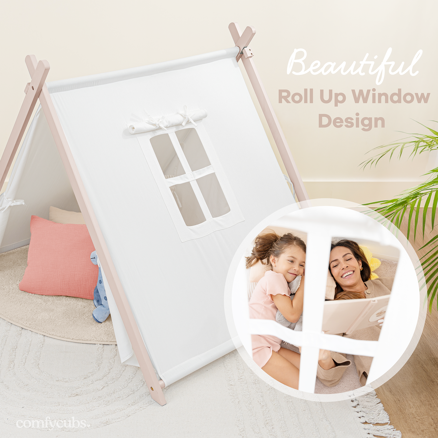 Kids Indoor Play Tent in Blush