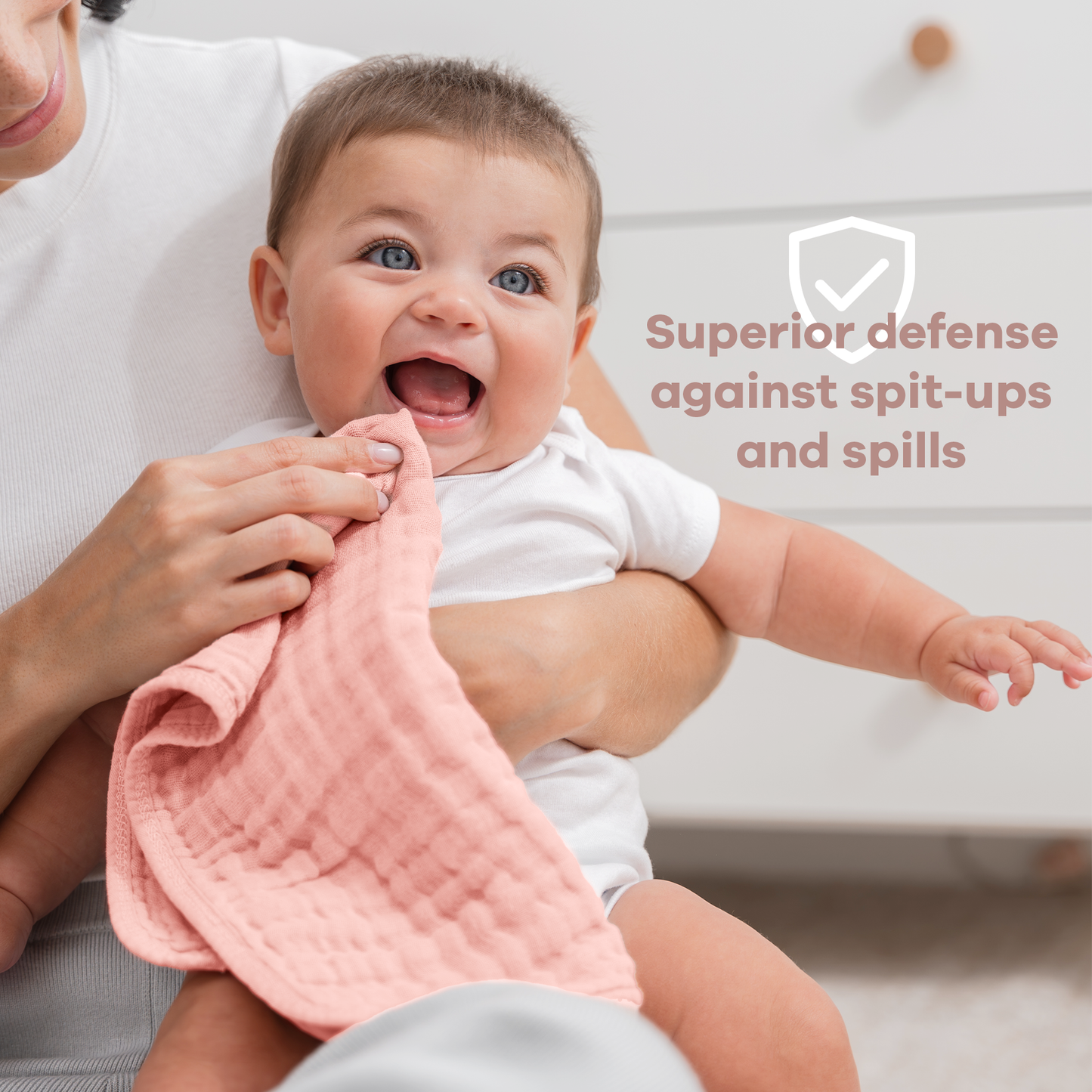 Muslin Burp Cloths in Lace