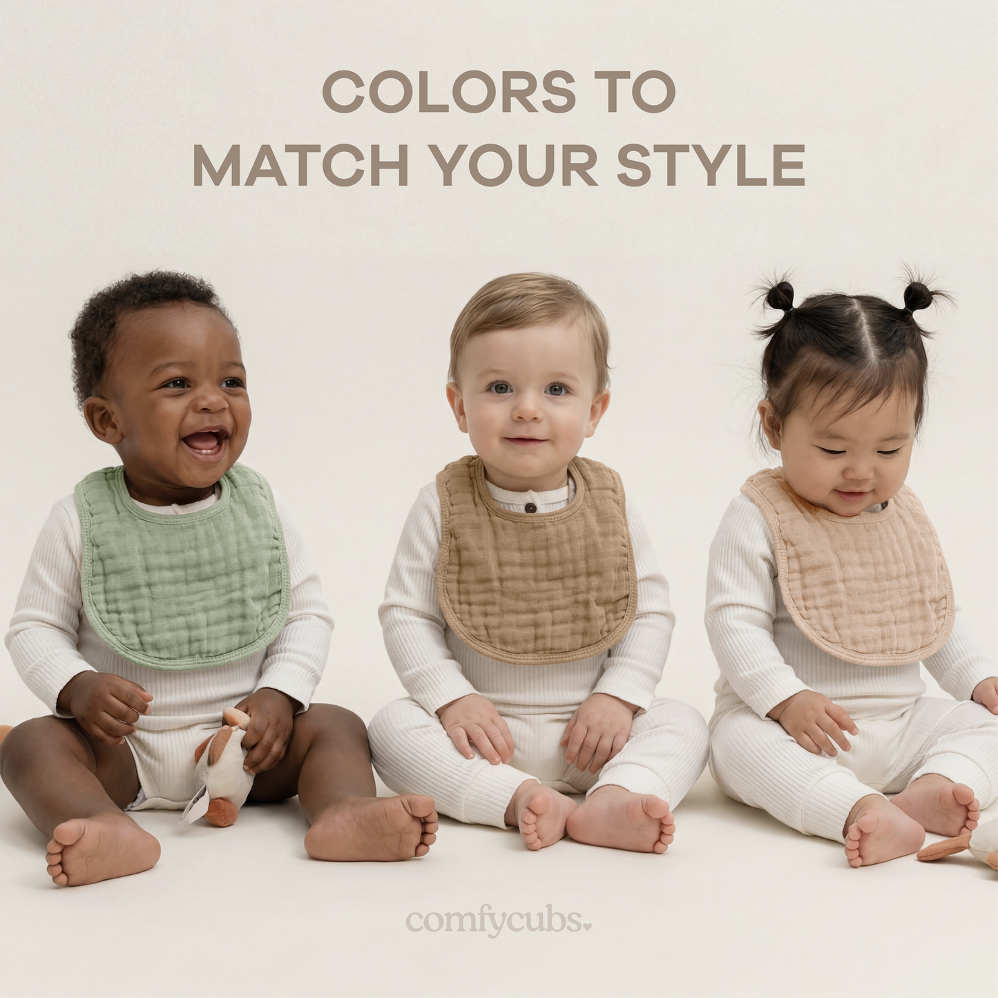 Muslin Bibs in Wine