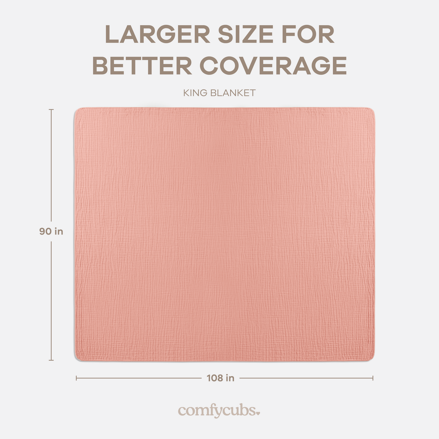 Adult Muslin Blanket in Bold Blush