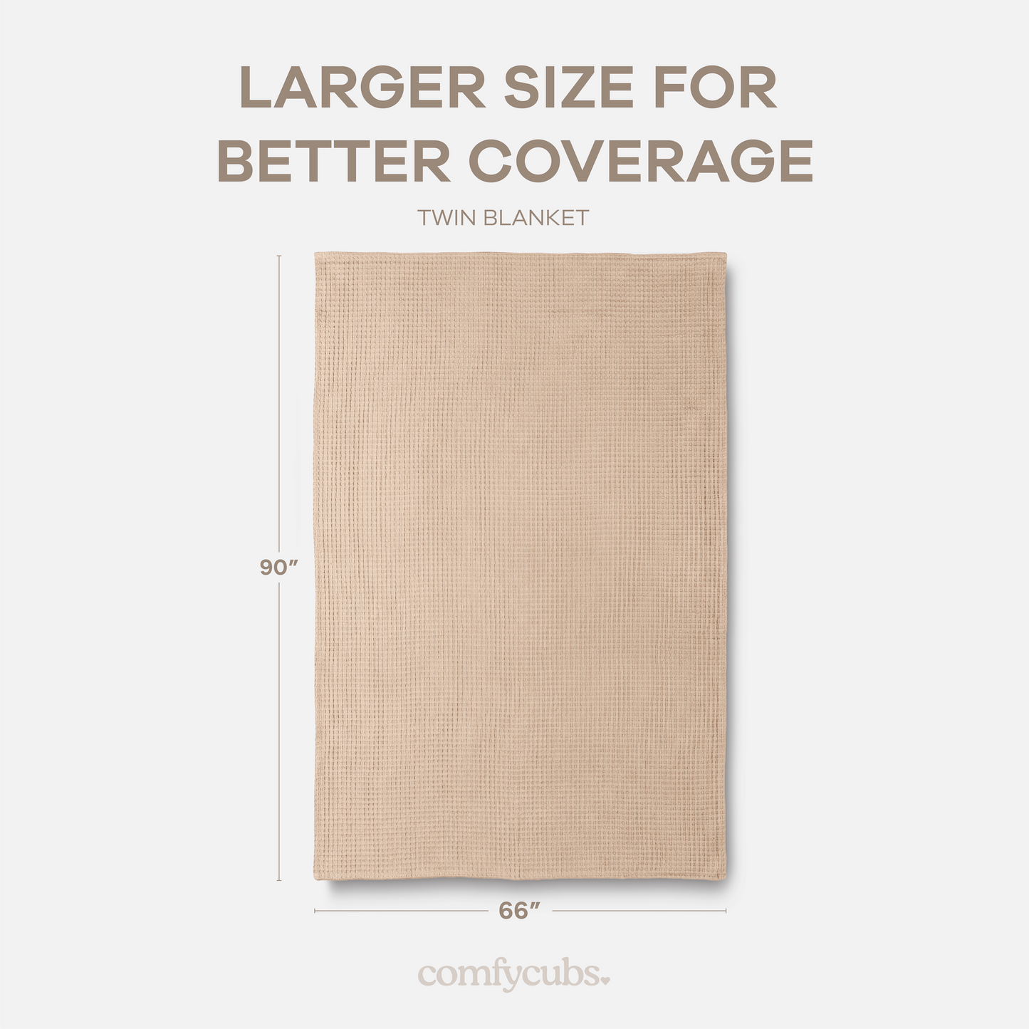 Adult Waffle Blankets in Blush