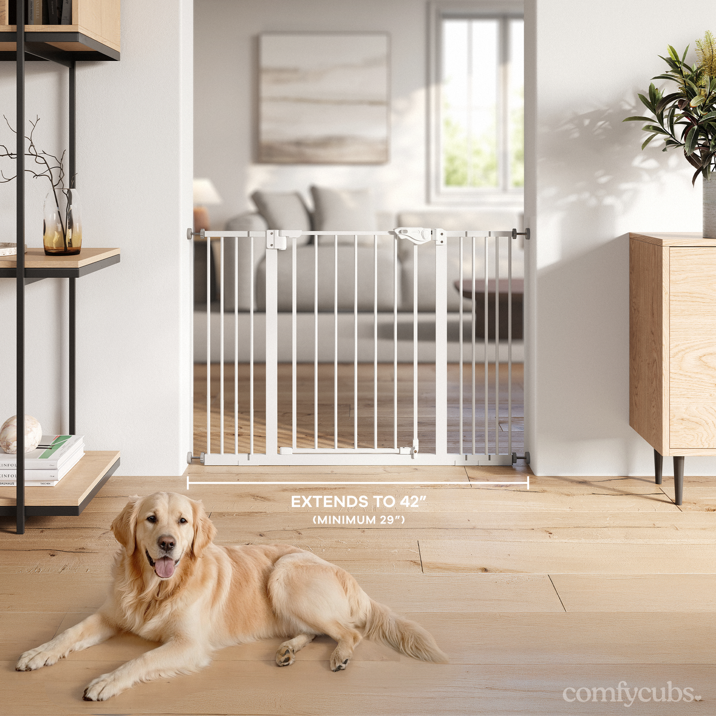 Baby Safety Gate in White